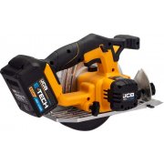 JCB 18V Cordless Circular Saw, 5Ah Battery, Fast charger, 20" Power Tool Kit Bag - 21-18CS-5X-PR